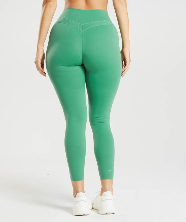 Damske Legíny Gymshark Whitney High Rise Zelene | JI0249637